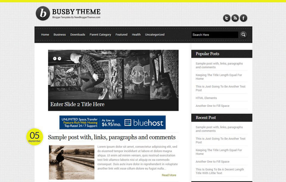 Busby Best Free Responsive