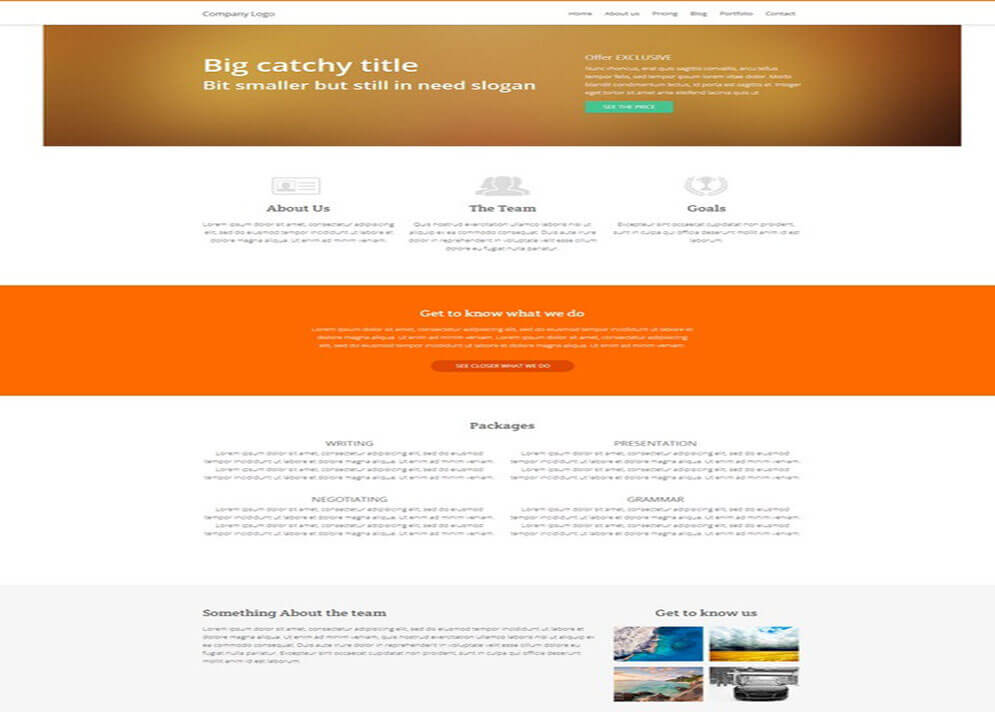 Great Page HTML5 CSS3 1