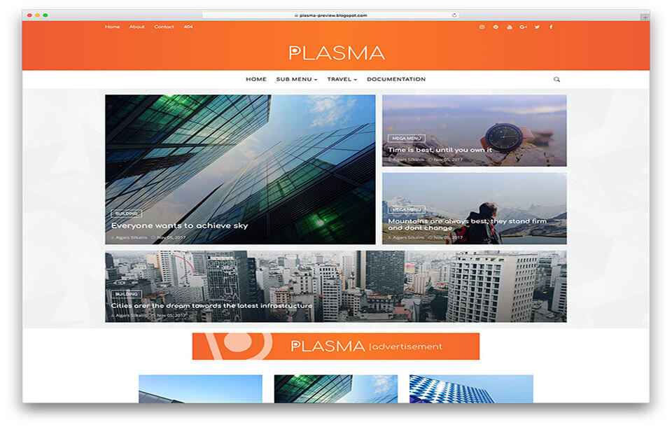 plasma Blogger Template